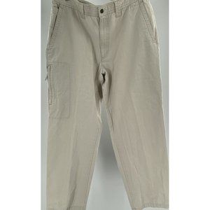 Columbia Men's Cargo Pants Hiking Outdoor Tan Cotton Pockets W36 L30.5